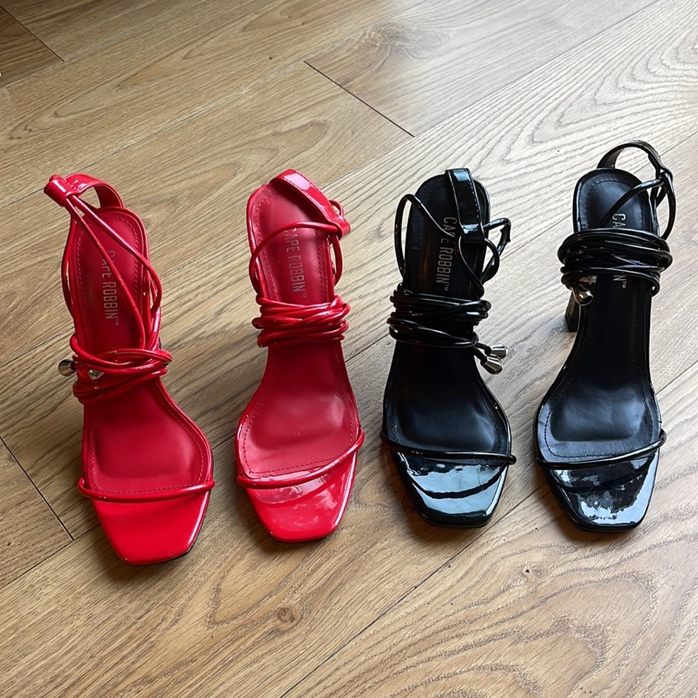 Strappy Open Toe Heels